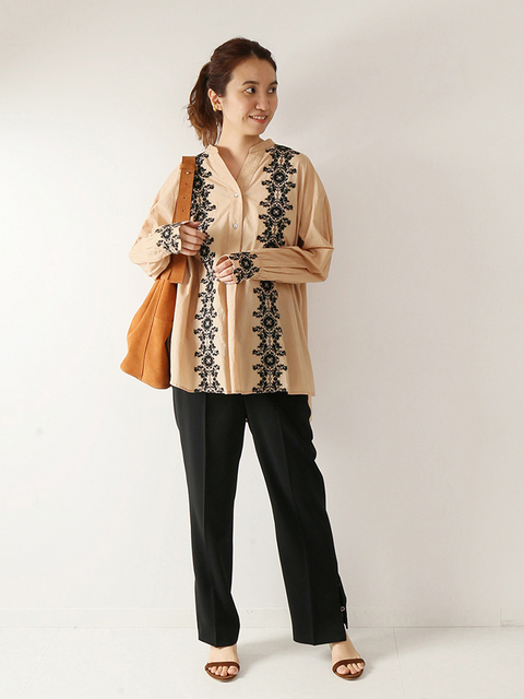 綺麗な刺繍 チュニック コーデ 人気のファッショントレンド