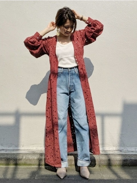 ｕｎｇｒｉｄ アングリッドのコーディネート コットンロングガウン