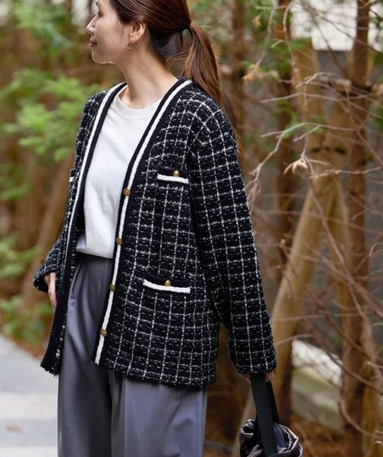 【JOURNAL STANDARD】TWEEDYVラインジャケット