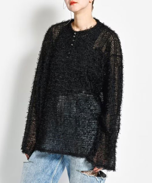 【CITYSHOP】FRINGE TULE PULL OVER：カットソー