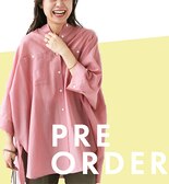 《pre order》羽織りにも使える”軽やかシアーシャツ”が登場！