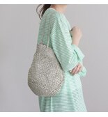 【PreOrder】【BAGMATI】メタリックマクラメラウンドバッグ