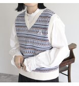 【PreOrder】【GEVACO/ゲバコ】ジャガードニットベスト