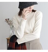 【PreOrder】パールボタンリブタートルプルオーバー