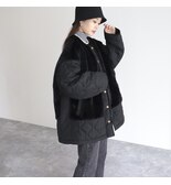 【PreOrder】ファー×キルトコート