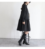 【PreOrder】ジャガードミニワンピース（ペチスカート付き）