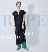 【ROPE'】WEB限定！カフタン風カットソーワンピース