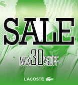 【LACOSTE】WINTER SALE開催中!!