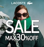 【LACOSTE】WINTER SALE開催中!!