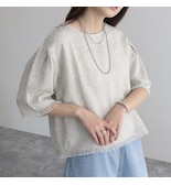 【PreOrder】ツィードフリンジ半袖ブラウス