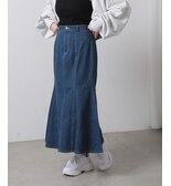 【Ray Cassin】デニム・ツイルマーメイドスカート
