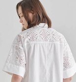 【TICCA】上品なエンブロイダリーレースのワンピース