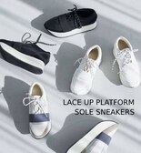 LACE UP PLATFORM SOLE SNEAKERS
