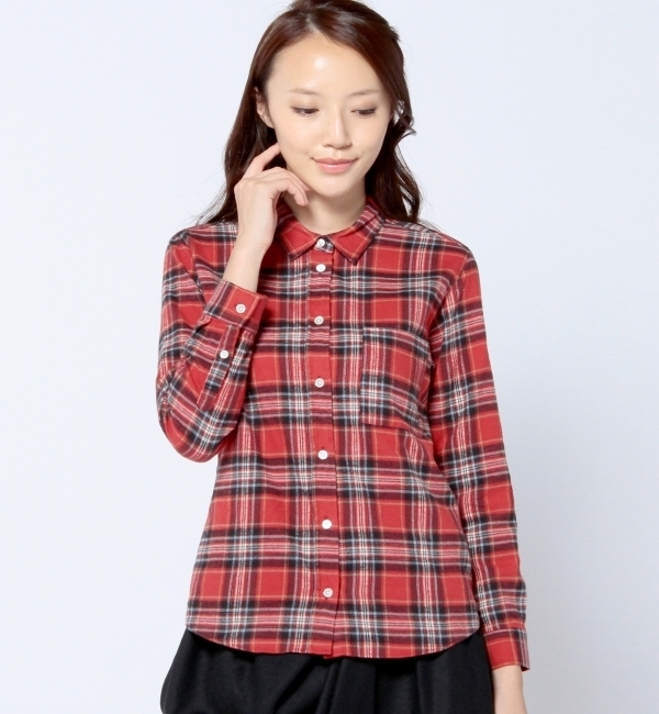 AE ネルチェックシャツ/AE NEL/CHK SHT