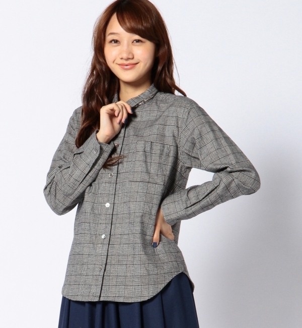 ビジューレギュラーチェックシャツ/ AE ビジュウ レギュラーSHT CHK