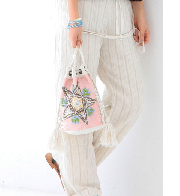 ビーズ巾着バッグ/AEBC BEADS キンチャク