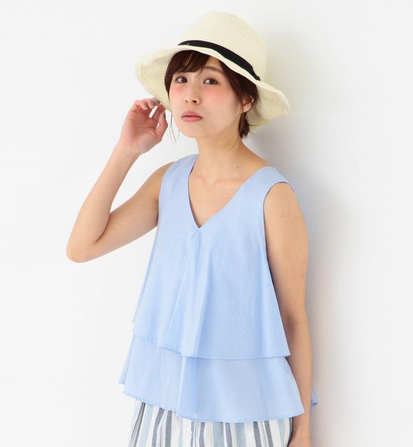 ◎コットンティアードノースリーブ/ ◎AEFC C TIERED NSL
