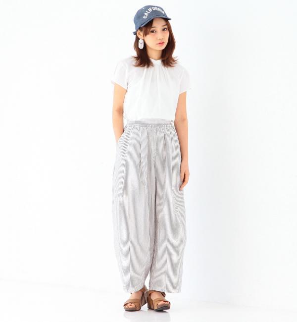 ストライプタックパンツ/AEBC STRIPE TUCK PT