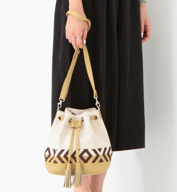 ANATHA コンビ刺しゅうキンチャク/ANATHA CMB EMBR キンチャク