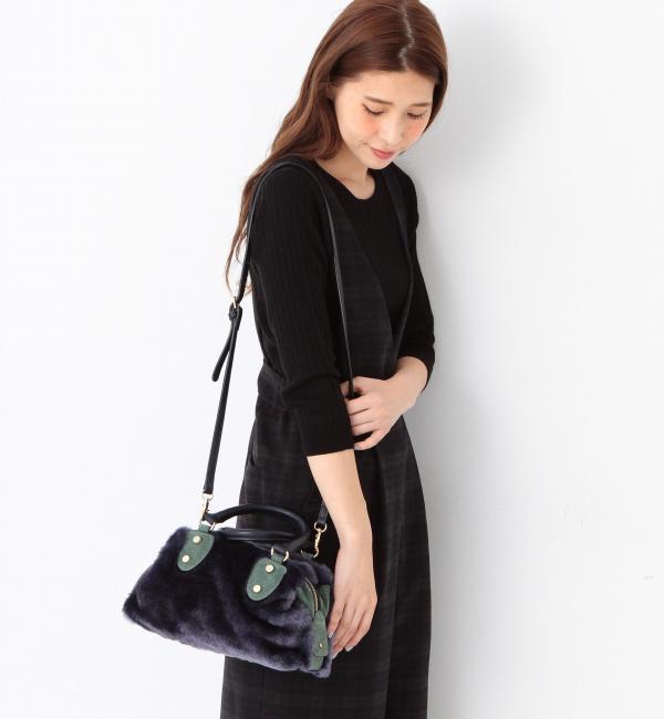 【アナザーエディション/Another Edition】 Another Edition×Hashibamiフェイクファーボストン/BCAE×HSBM F/FUR BSTN [送料無料]