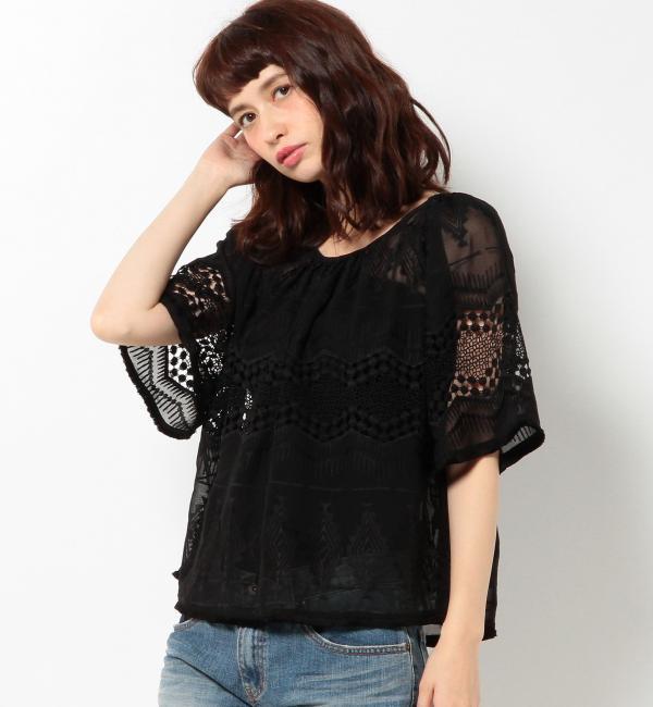 【アナザーエディション/Another Edition】 シフォンレースブラウス/AEFC シフォンLACE BLUS [送料無料]