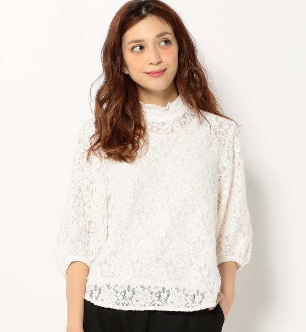 【アナザーエディション/Another Edition】 レースフリルハイネックブラウス/AEＦC LACE フリル H/N [送料無料]