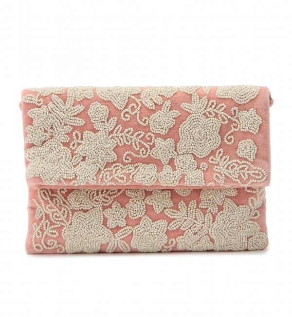 ANANS ベロアビーズシシュウクラッチ / アナンズ / パーティーバッグ / フォーマル / オケージョン