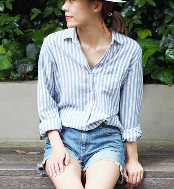 Birds of Paradais by TROVATA ST SHT / ストライプシャツ / バーズ オブ パラディス バイ トロヴァータ