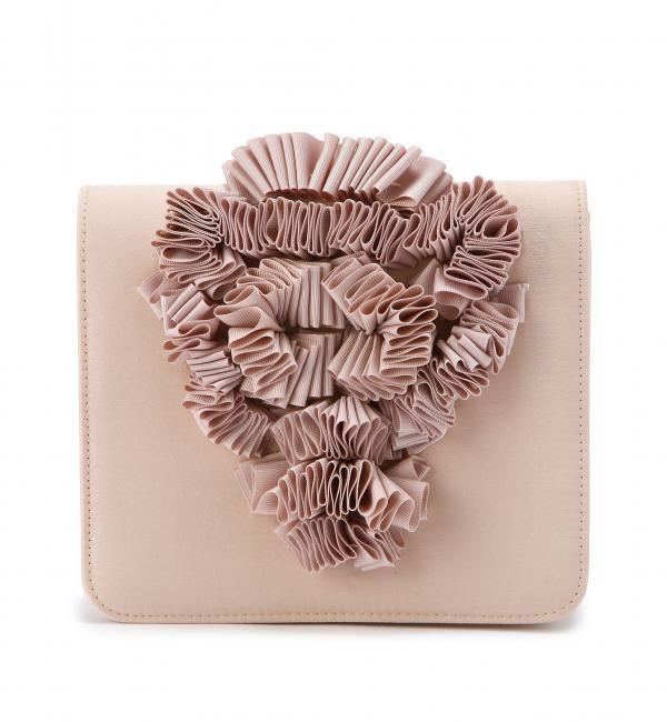 Lapuis FRL BOX クラッチ / キュイス / フリル / クラッチ / パーティー / フォーマル / 二次回