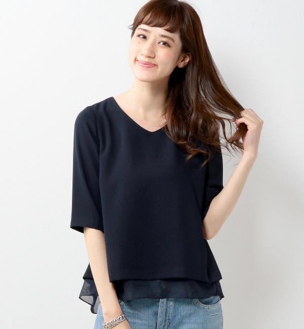 JOCLR カサネ Vネック プルオーバー / ブラウス