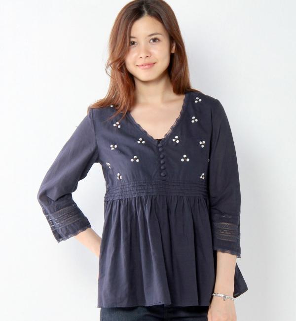 【ジュエルチェンジズ/Jewel Changes】 marie×JC ビジューツキ ブラウス / marie-therese of india / マリーテレーズ オブ インディア [送料無料]