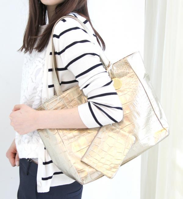 【ユナイテッドアローズ/UNITED ARROWS】 □ ジェントルクロコ トート◇¨ [送料無料]