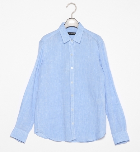 ○UAB リネン レギュラーカラー シャツ