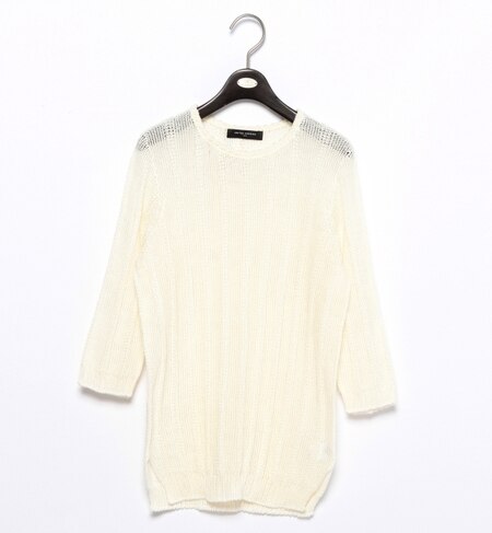 【CLASSY.7月号掲載UA】UAB WASH/LI クルーネック スリットニット