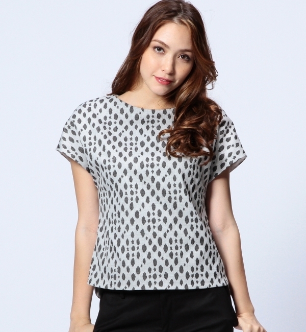 UAB C/PU ドット ジャカード シャツ