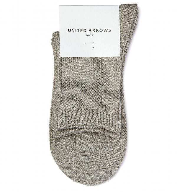 【ユナイテッドアローズ/UNITED ARROWS】 □<UAW ラメ ロークルーソックス [3000円(税込)以上で送料無料]