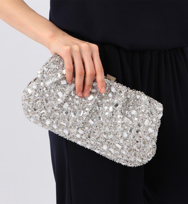 ＜SANTI(サンティ)＞ SILVER クラッチバッグ