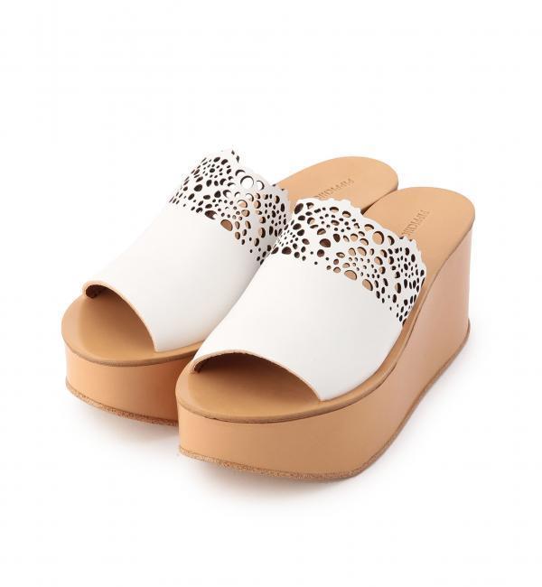 【ユナイテッドアローズ/UNITED ARROWS】 ＜Pippichic（ピッピシック）＞ CUT/LEATHER WDG サンダル [送料無料]