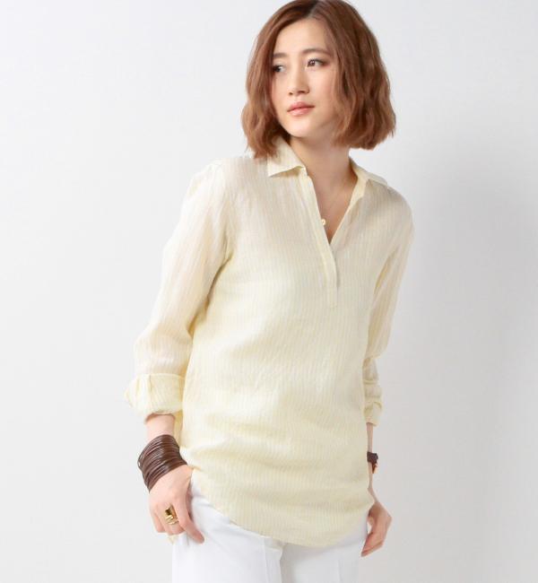 【ユナイテッドアローズ/UNITED ARROWS】 UAB/TP SPL リネン スキッパー シャツ [送料無料]