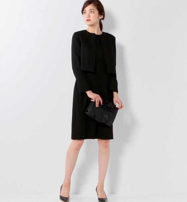 【ユナイテッドアローズ/UNITED ARROWS】 ◎UAP P GEORGETTE ノーカラー ジャケット O：： [送料無料]