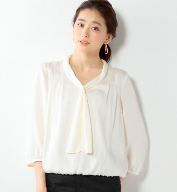 【ユナイテッドアローズ/UNITED ARROWS】 UBCE ボウタイ 7分袖 ブラウス [送料無料]