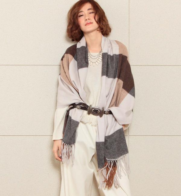 【ユナイテッドアローズ/UNITED ARROWS】 【予約】UBBT チェックストール† [送料無料]