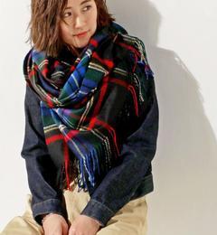 【ユナイテッドアローズ/UNITED ARROWS】 ＜JOHNSTONS（ジョンストンズ）＞チェックストール190×70† [送料無料]