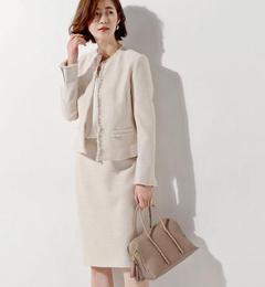 【ユナイテッドアローズ/UNITED ARROWS】 ○UPCE ラメ ツイード ノーカラー ジャケット [送料無料]