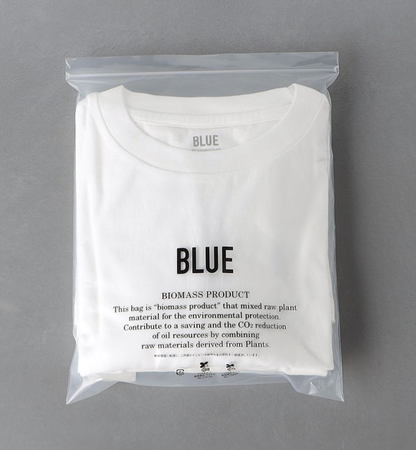 ＜BLUE＞ 2パック Tシャツ
