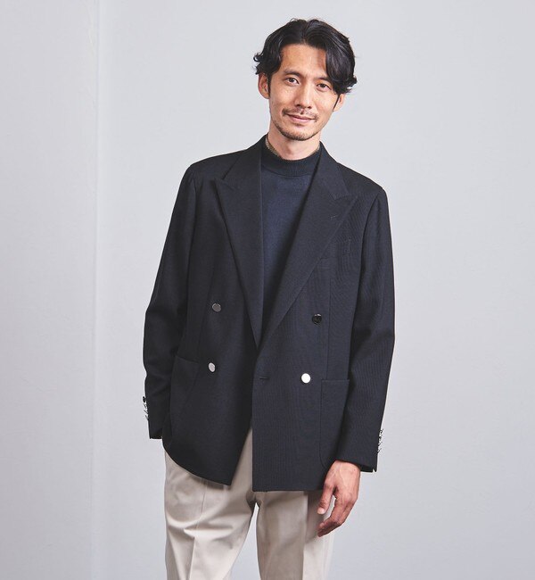 TEGE UNITED ARROWS アローズ ネイビー ジャケット 48 - テーラード