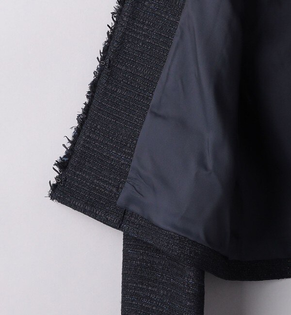 スラブ ツイード ノーカラー ジャケット|UNITED ARROWS(ユナイテッド 