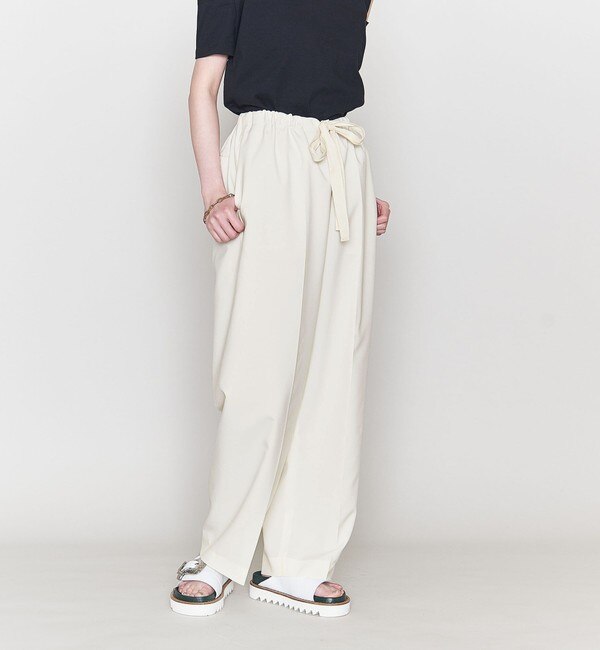 ASTRAET＞PE ウエストドロー イージーパンツ WHITE|UNITED ARROWS