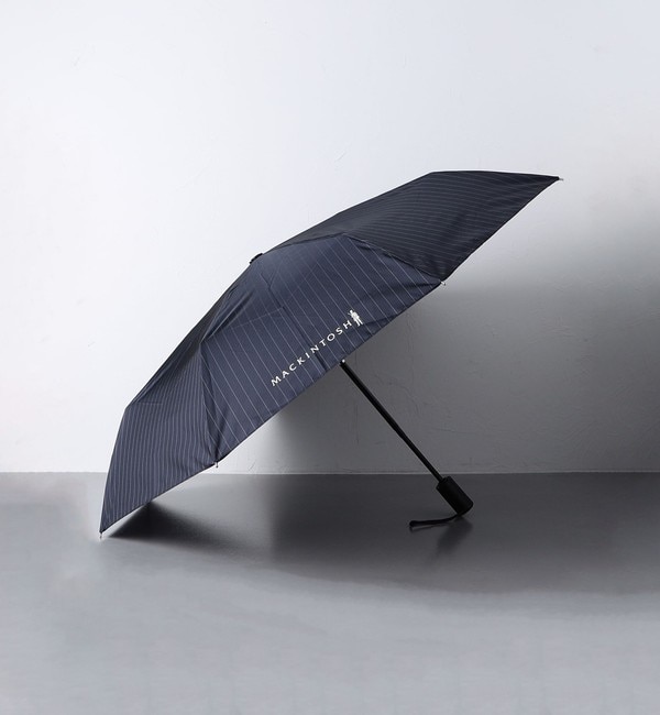 【ユナイテッドアローズ/UNITED ARROWS】 ＜MACKINTOSH＞ ピンストライプ 折りたたみ傘