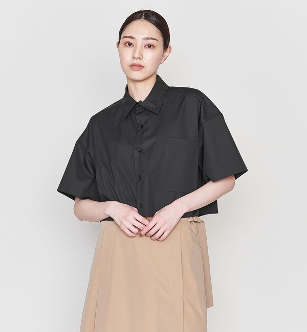 ASTRAET＞1ポケット クロップド レギュラーカラーシャツ|UNITED ARROWS